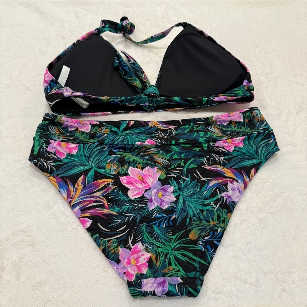 New! Victoria's Secret Black Palm Bikini Set 45580 - Picture 11 of 15